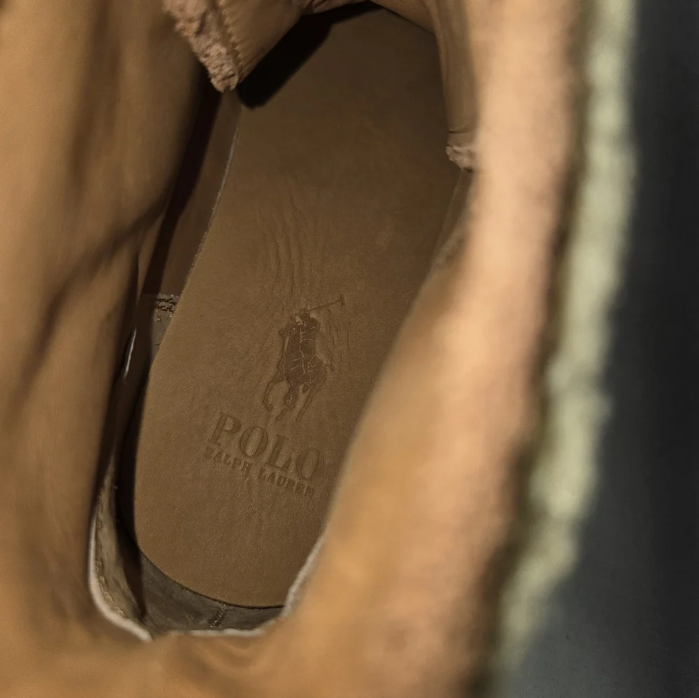 Polo Country Ralph Lauren Dry goods Men 9.5 Ranger Mid Suede Shearling Boots New